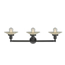 Innovations Lighting Halophane 3 Light Bath Vanity Light Part Of The Franklin Restoration Collection 205-BK-G2-LED