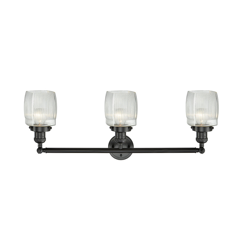Innovations Lighting Colton 3 Light Bath Vanity Light Part Of The Franklin Restoration Collection 205-BK-G302-LED