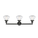 Innovations Lighting Olean 3 Light Bath Vanity Light Part Of The Franklin Restoration Collection 205-BK-G324-LED