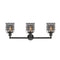 Innovations Lighting Small Bell Cage 3 Light Bath Vanity Light Part Of The Franklin Restoration Collection 205-BK-G53-CE