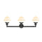 Innovations Lighting Small Oxford 3 Light Bath Vanity Light Part Of The Franklin Restoration Collection 205-BK-G531-LED