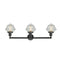 Innovations Lighting Small Oxford 3 Light Bath Vanity Light Part Of The Franklin Restoration Collection 205-BK-G534