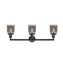 Innovations Lighting Small Bell 3 Light Bath Vanity Light Part Of The Franklin Restoration Collection 205-BK-G53-LED