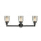 Innovations Lighting Small Bell 3 Light Bath Vanity Light Part Of The Franklin Restoration Collection 205-BK-G58-LED