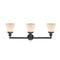 Innovations Lighting Small Cone 3 Light Bath Vanity Light Part Of The Franklin Restoration Collection 205-BK-G61