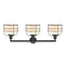 Innovations Lighting Large Bell Cage 3 Light Bath Vanity Light Part Of The Franklin Restoration Collection 205-BK-G71-CE-LED