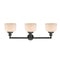 Innovations Lighting Large Bell 3 Light Bath Vanity Light Part Of The Franklin Restoration Collection 205-BK-G71