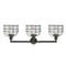 Innovations Lighting Large Bell Cage 3 Light Bath Vanity Light Part Of The Franklin Restoration Collection 205-BK-G72-CE-LED