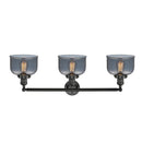 Innovations Lighting Large Bell 3 Light Bath Vanity Light Part Of The Franklin Restoration Collection 205-BK-G73-LED
