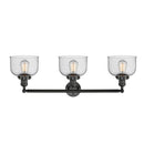 Innovations Lighting Large Bell 3 Light Bath Vanity Light Part Of The Franklin Restoration Collection 205-BK-G74-LED