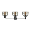 Innovations Lighting Large Bell 3 Light Bath Vanity Light Part Of The Franklin Restoration Collection 205-BK-G78-LED
