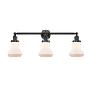 Bellmont Bath Vanity Light shown in the Oil Rubbed Bronze finish with a Matte White shade