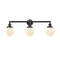Beacon Bath Vanity Light shown in the Oil Rubbed Bronze finish with a Matte White shade