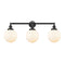 Beacon Bath Vanity Light shown in the Oil Rubbed Bronze finish with a Matte White shade