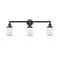 Bell Bath Vanity Light shown in the Oil Rubbed Bronze finish with a Matte White shade