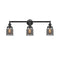 Bell Bath Vanity Light shown in the Oil Rubbed Bronze finish with a Plated Smoke shade