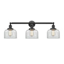 Bell Bath Vanity Light shown in the Oil Rubbed Bronze finish with a Clear shade