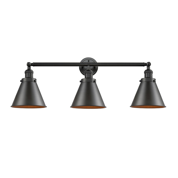 Appalachian Bath Vanity Light shown in the Oil Rubbed Bronze finish with a Oil Rubbed Bronze shade