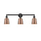 Addison Bath Vanity Light shown in the Oil Rubbed Bronze finish with a Antique Copper shade
