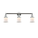 Canton Bath Vanity Light shown in the Polished Chrome finish with a Matte White shade