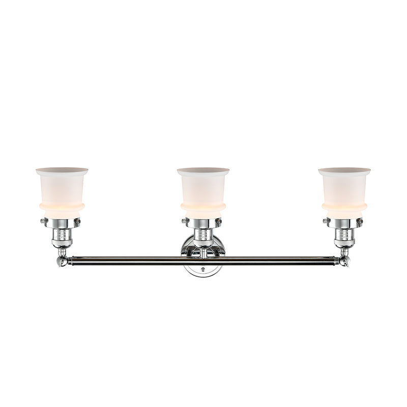 Innovations Lighting Small Canton 3 Light Bath Vanity Light Part Of The Franklin Restoration Collection 205-PC-G181S-LED