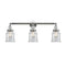 Canton Bath Vanity Light shown in the Polished Chrome finish with a Clear shade