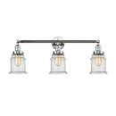 Canton Bath Vanity Light shown in the Polished Chrome finish with a Seedy shade
