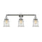 Canton Bath Vanity Light shown in the Polished Chrome finish with a Seedy shade