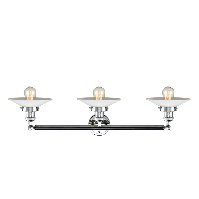 Innovations Lighting Halophane 3 Light Bath Vanity Light Part Of The Franklin Restoration Collection 205-PC-G1