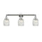Colton Bath Vanity Light shown in the Polished Chrome finish with a Clear Halophane shade