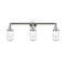 Dover Bath Vanity Light shown in the Polished Chrome finish with a Seedy shade