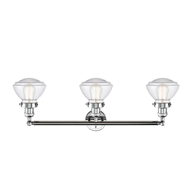 Innovations Lighting Olean 3 Light Bath Vanity Light Part Of The Franklin Restoration Collection 205-PC-G322