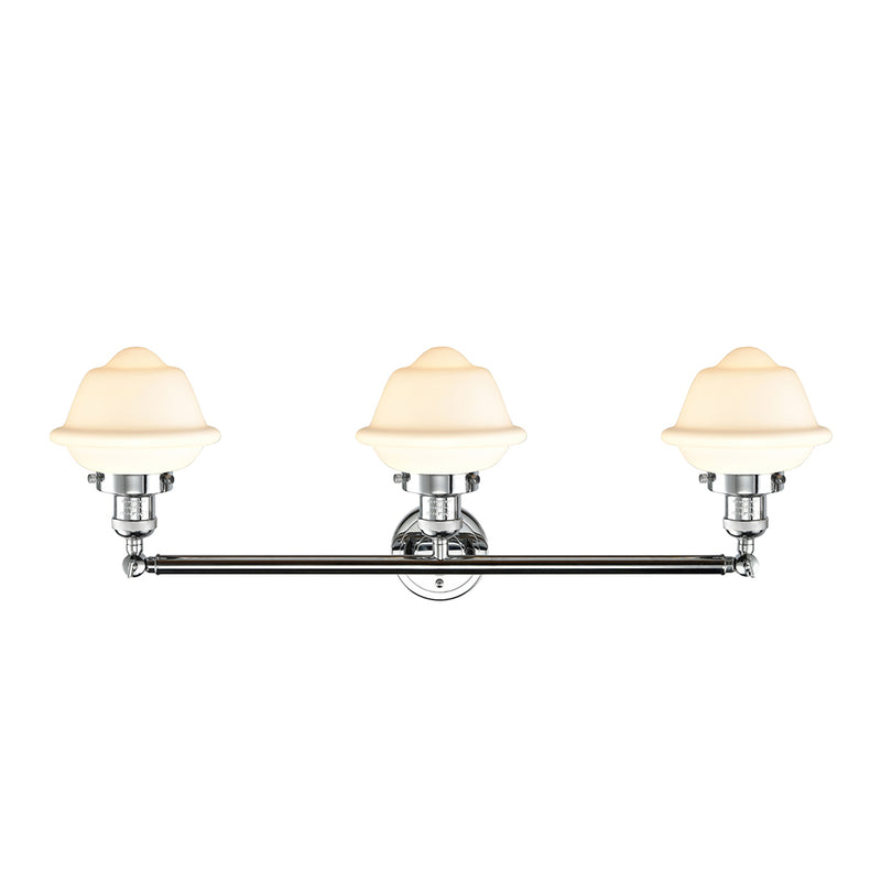 Innovations Lighting Small Oxford 3 Light Bath Vanity Light Part Of The Franklin Restoration Collection 205-PC-G531