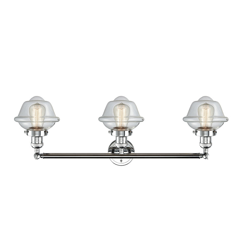 Innovations Lighting Small Oxford 3 Light Bath Vanity Light Part Of The Franklin Restoration Collection 205-PC-G532-LED