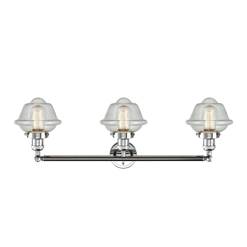 Innovations Lighting Small Oxford 3 Light Bath Vanity Light Part Of The Franklin Restoration Collection 205-PC-G534-LED
