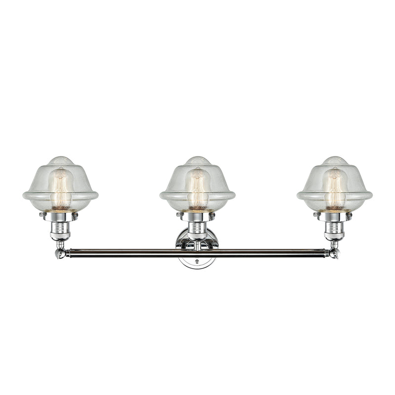 Innovations Lighting Small Oxford 3 Light Bath Vanity Light Part Of The Franklin Restoration Collection 205-PC-G534