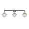 Oxford Bath Vanity Light shown in the Polished Chrome finish with a Seedy shade