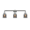 Bell Bath Vanity Light shown in the Polished Chrome finish with a Plated Smoke shade