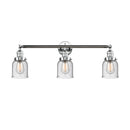 Bell Bath Vanity Light shown in the Polished Chrome finish with a Seedy shade