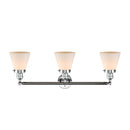 Innovations Lighting Small Cone 3 Light Bath Vanity Light Part Of The Franklin Restoration Collection 205-PC-G61