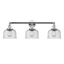 Bell Bath Vanity Light shown in the Polished Chrome finish with a Seedy shade