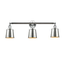 Addison Bath Vanity Light shown in the Polished Chrome finish with a Polished Chrome shade