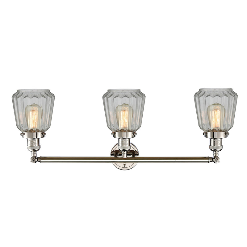 Innovations Lighting Chatham 3 Light Bath Vanity Light Part Of The Franklin Restoration Collection 205-PN-G142