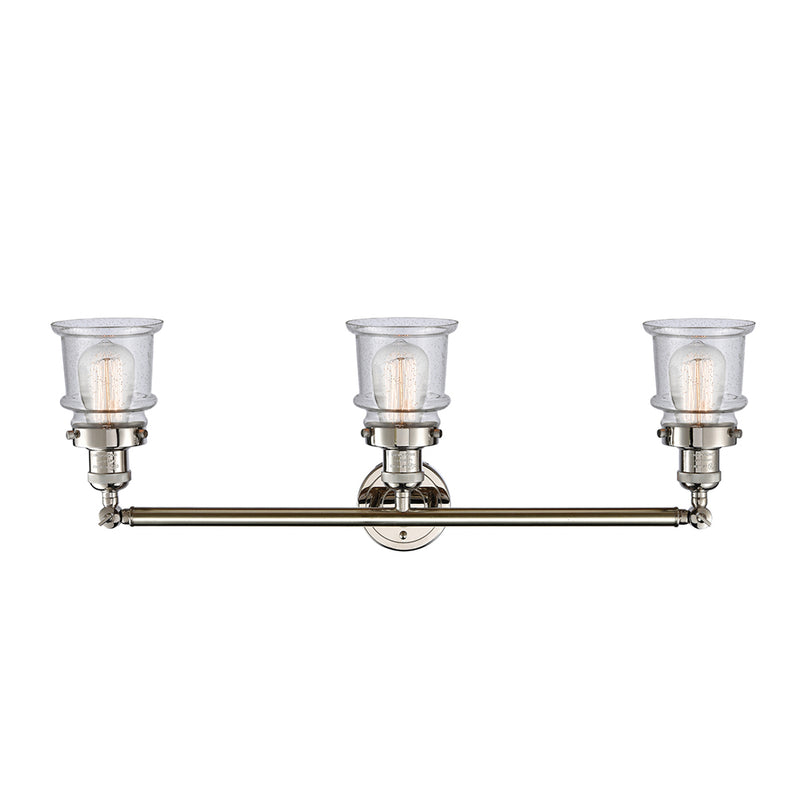 Innovations Lighting Small Canton 3 Light Bath Vanity Light Part Of The Franklin Restoration Collection 205-PN-G184S-LED