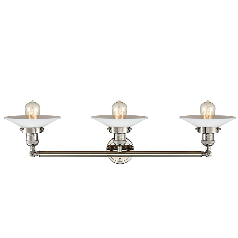 Innovations Lighting Halophane 3 Light Bath Vanity Light Part Of The Franklin Restoration Collection 205-PN-G1-LED