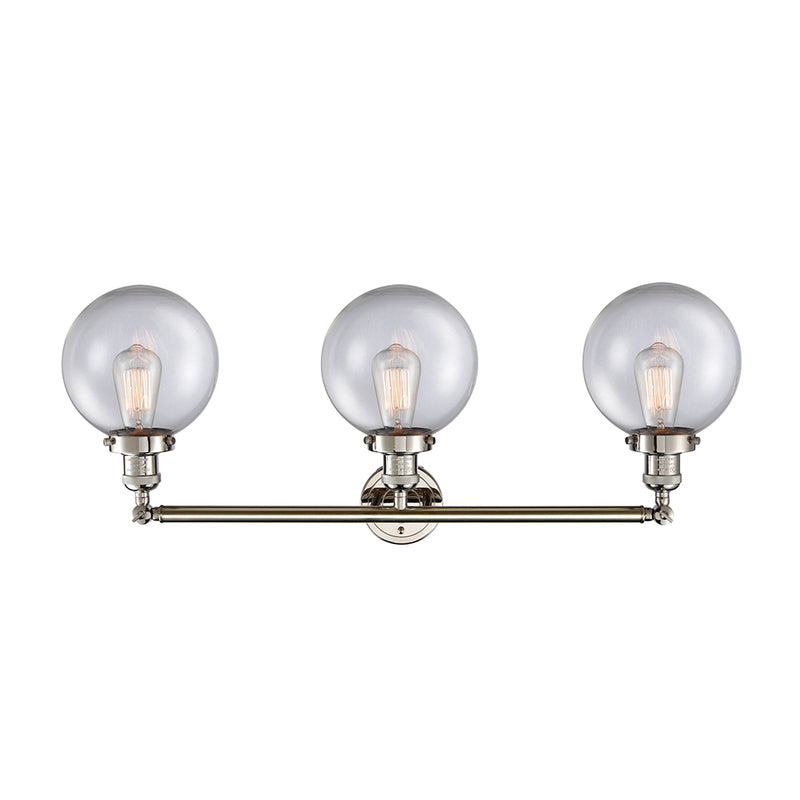 Innovations Lighting Beacon 3 Light 32" Bath Vanity Light 205-PN-G202-8-LED