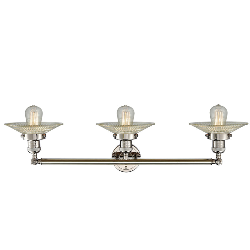 Innovations Lighting Halophane 3 Light Bath Vanity Light Part Of The Franklin Restoration Collection 205-PN-G2-LED