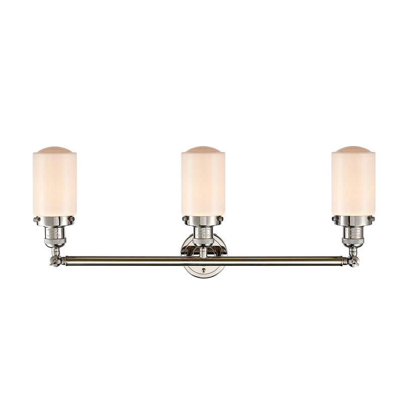 Innovations Lighting Dover 3 Light Bath Vanity Light Part Of The Franklin Restoration Collection 205-PN-G311-LED