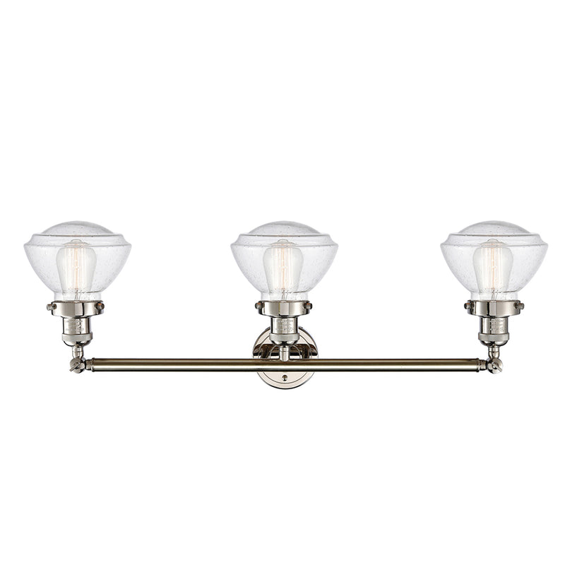 Innovations Lighting Olean 3 Light Bath Vanity Light Part Of The Franklin Restoration Collection 205-PN-G324