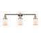 Bell Bath Vanity Light shown in the Polished Nickel finish with a Matte White shade